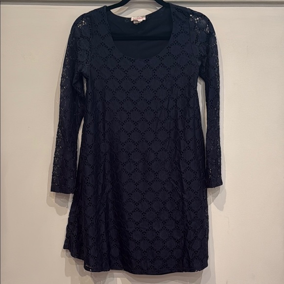 Ingrid & Isabel Dresses & Skirts - Elegant Navy Blue Lace Dress